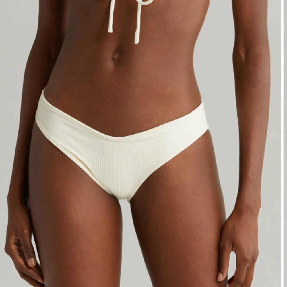 Montce Cream Rib Lulu Bikini bottom, size small, brand new!